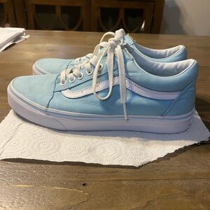 Old Skool Vans light blue  Size M7.5/W9